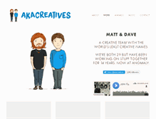 Tablet Screenshot of akacreatives.com